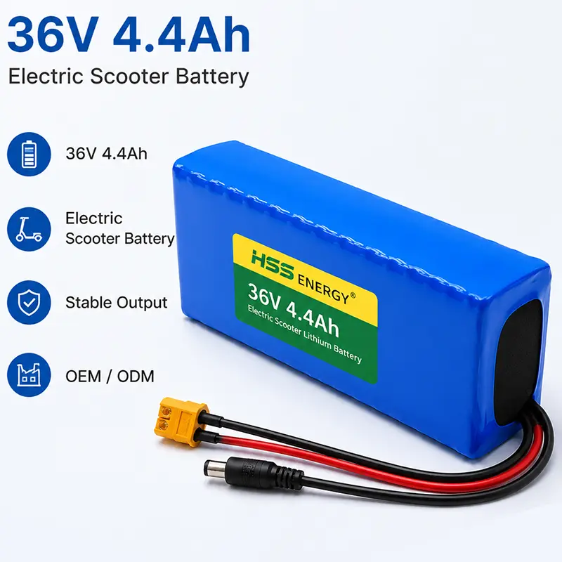 Batteria al litio per scooter elettrico da 36 V 4,4 Ah