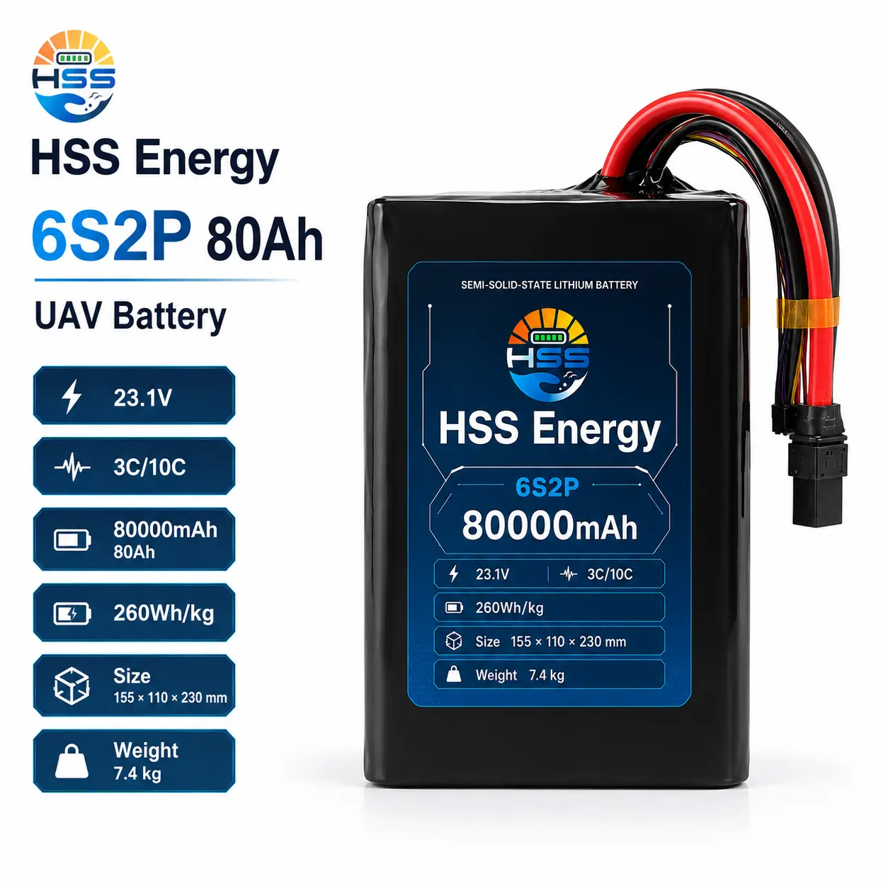 Batteria APR 6S 80000mAh