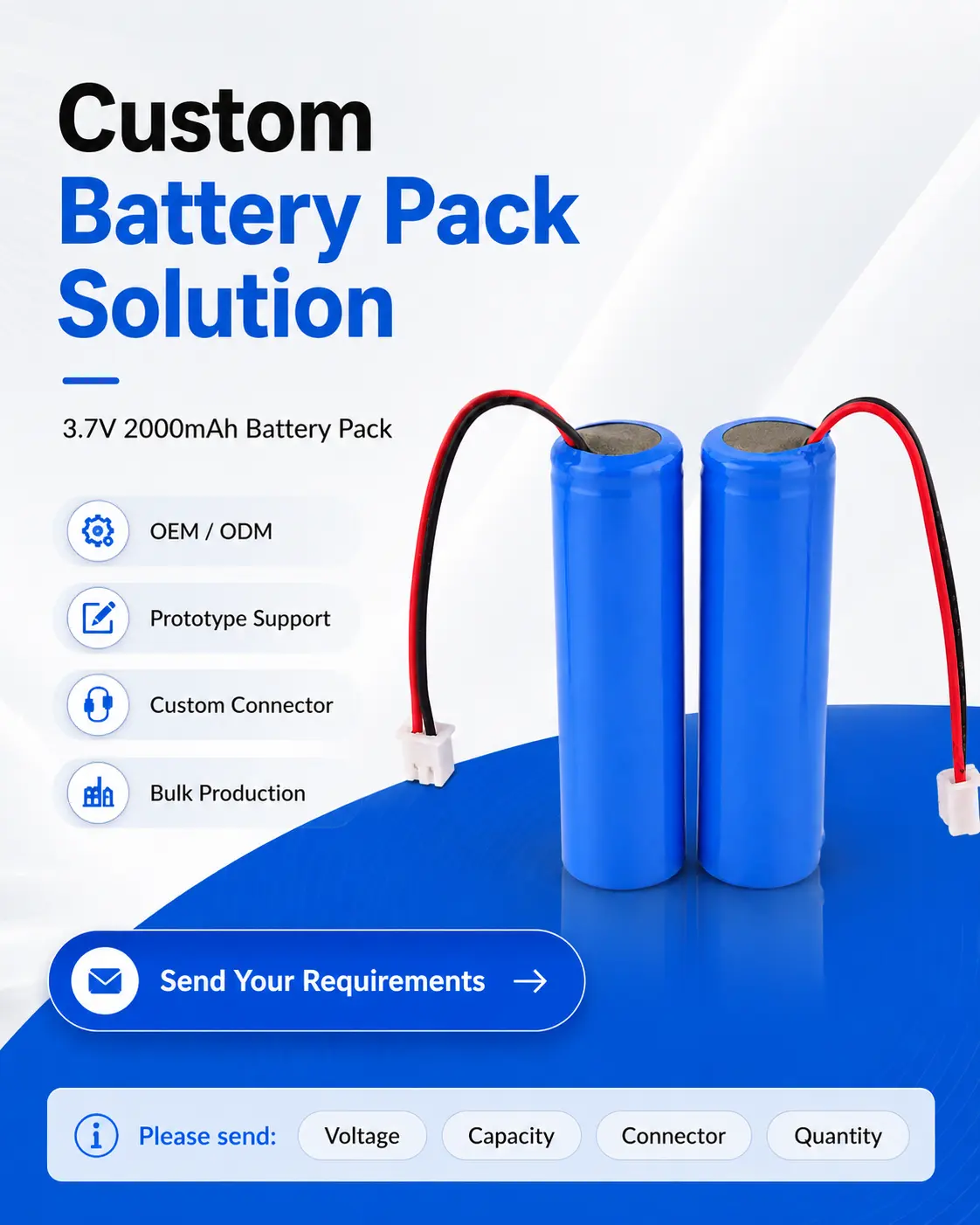 3.7v 2000mah Battery Pack