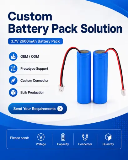 3.7V Lithium Battery Packs